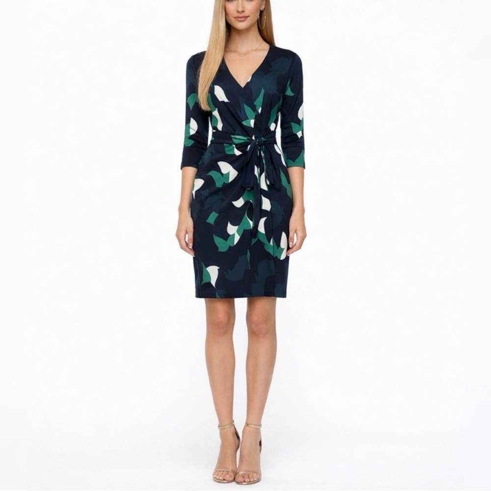 Diane Von Furstenberg 100% Silk Midi Dress Size 2